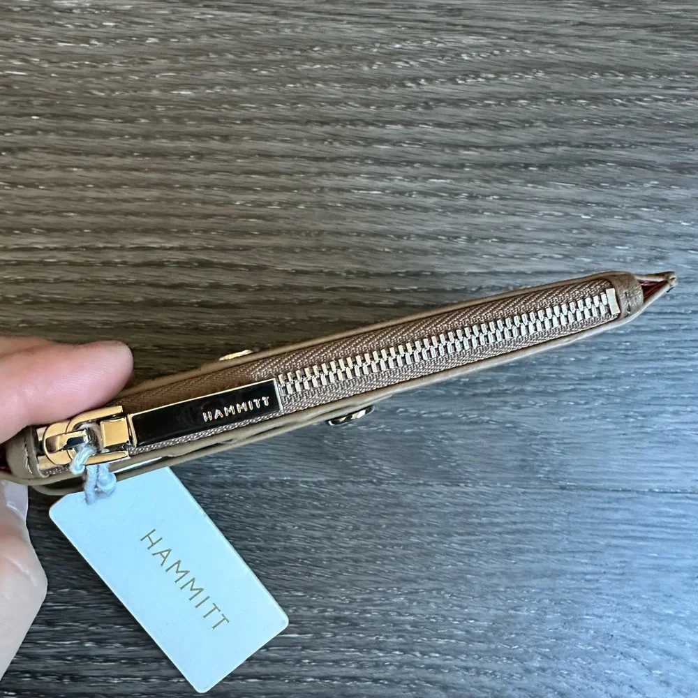 Hammitt 210 West Wallet/ Card Holder Dune/Silver LTD Release Color New With Tags
